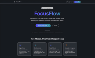 FocusFlow — Productivity SaaS